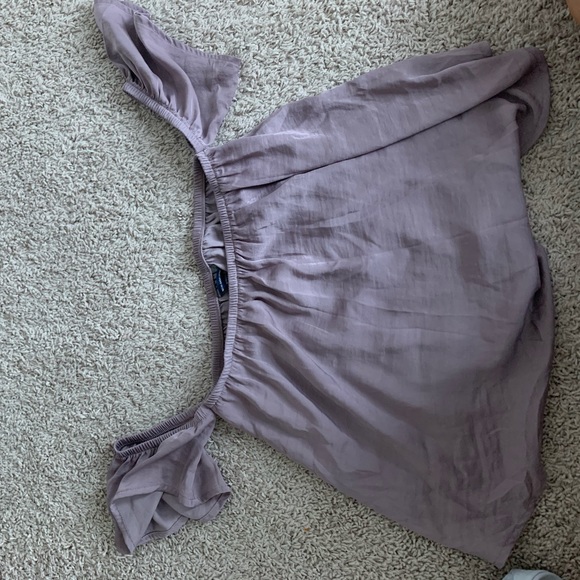 Mauve Off the Shoulder Top - Picture 2 of 3